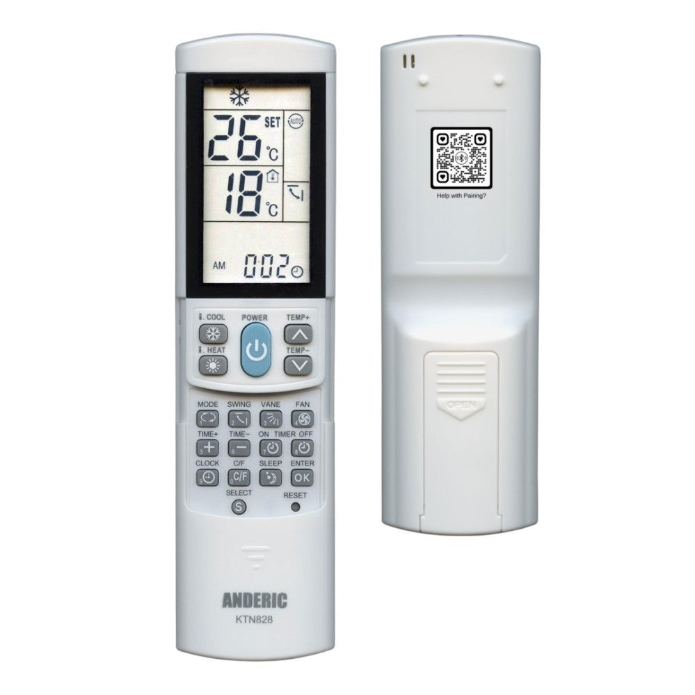 Anderic Substitute for Samsung DB96-24901V Air Conditioner Remote Control | Mini Split | LCD screen | Thermostatic - DB9624901V [KTN828]