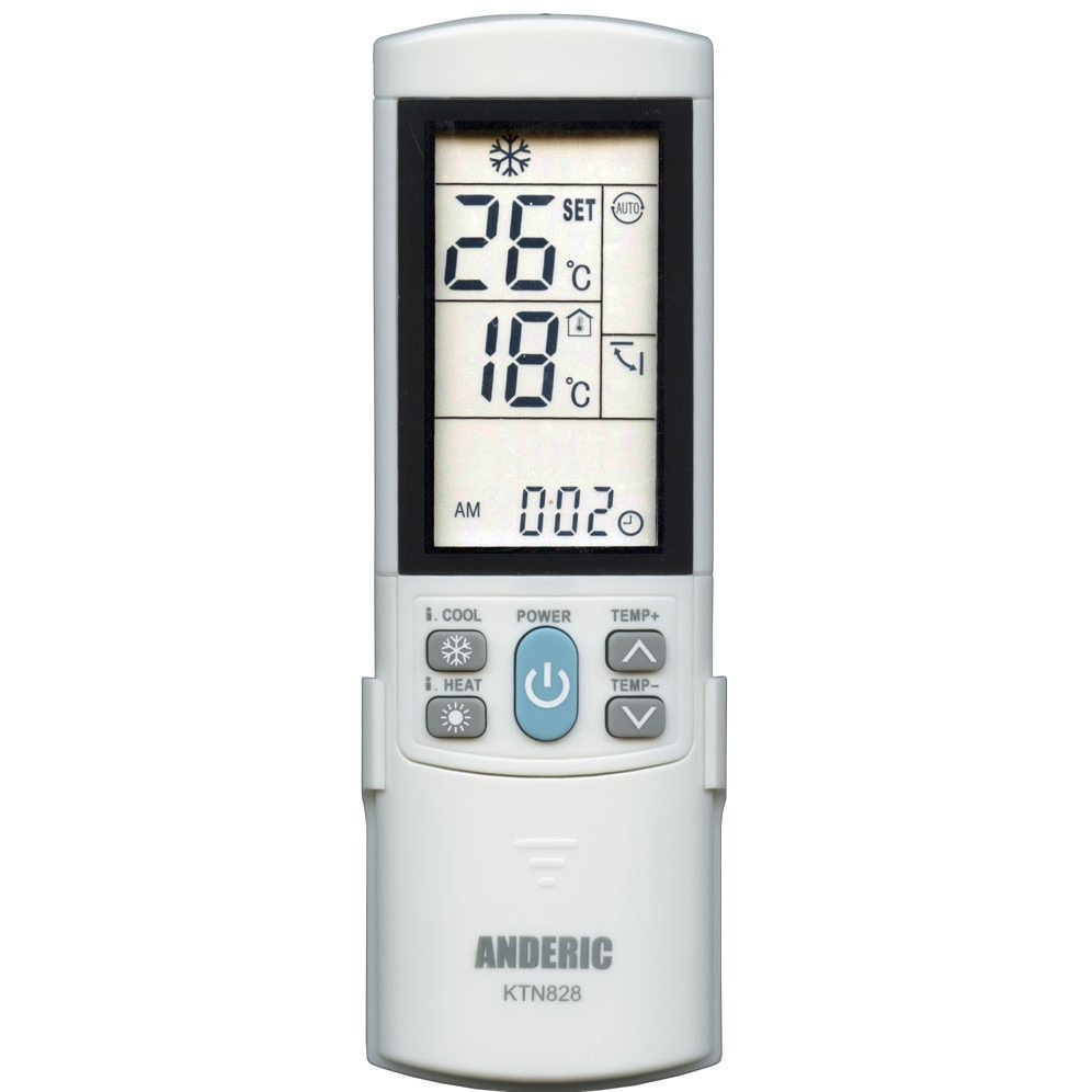 Anderic KTN828 (Gold) Universal Air Conditioner Remote Control for Mini Split, HVAC, Window, and Portable AC