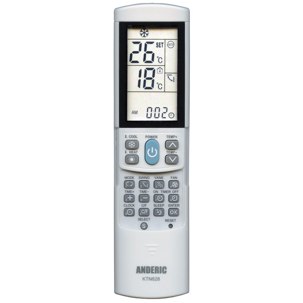 Anderic Substitute for Emerson 210901707 QUIET KOOL Air Conditioner Remote Control [KTN828]