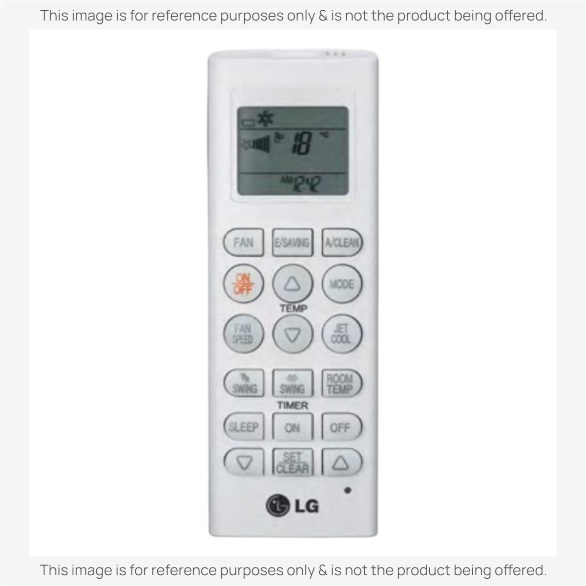 Anderic Substitute for LG AKB73835305 Air Conditioner Remote Control [KTN828]