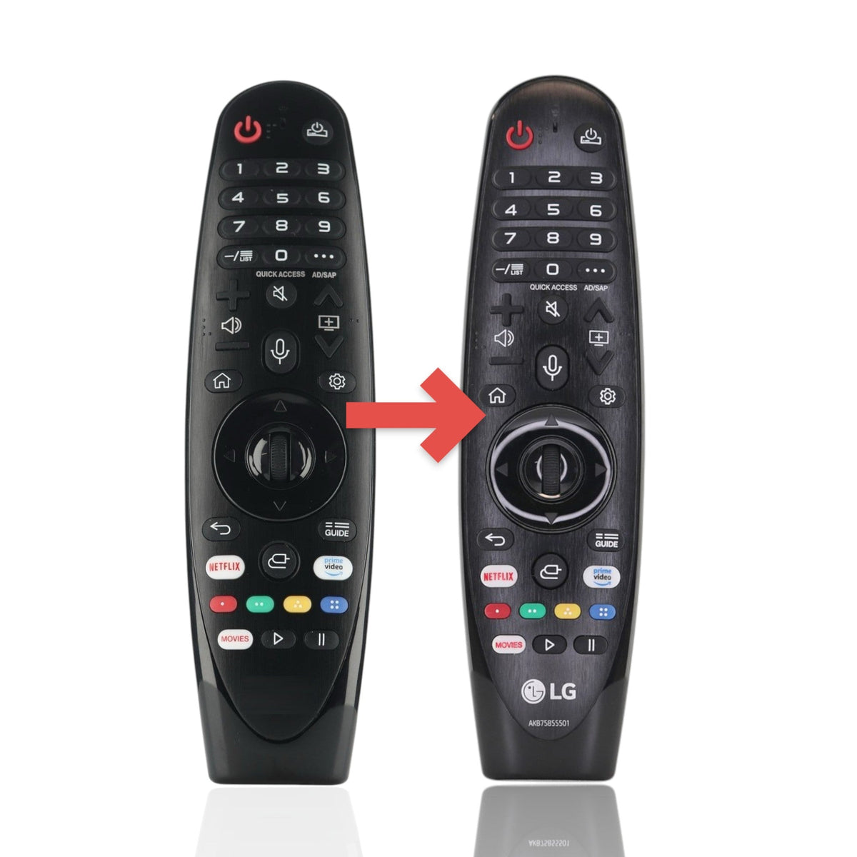 Dan's Originals For LG AN-MR19BA Magic TV Remote Control | Voice | Universal | Motion | Scroll Wheel | Compatible with OLED, NanoCell, UHD TVs - AGF80220501 [LGMR20GA]