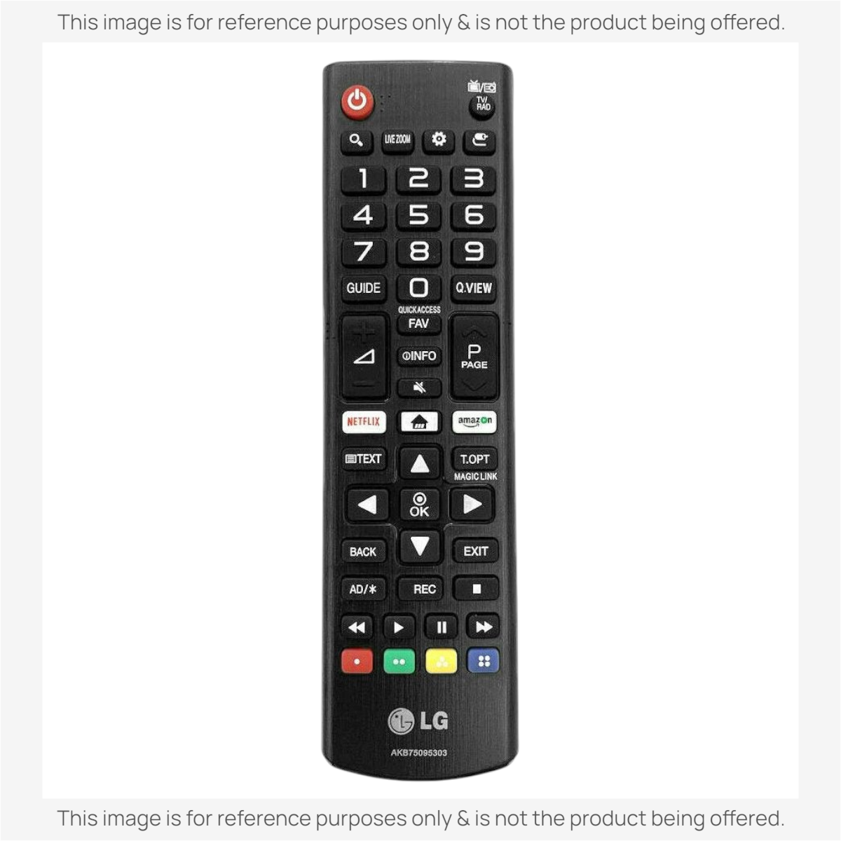 Substitute For LG AKB75095303 TV Remote Control [AKB76040302]
