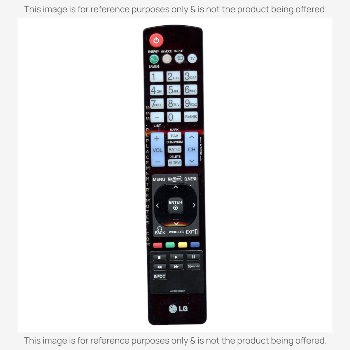 Anderic Substitute For LG AKB72914207 TV Remote Control [RR5501]