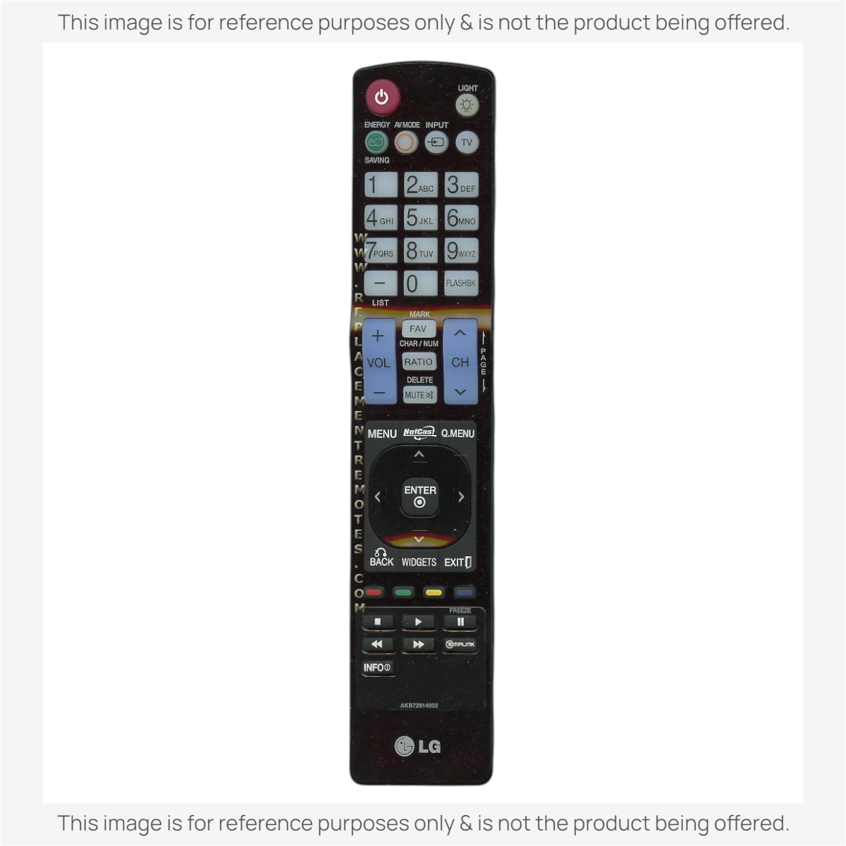 Anderic Substitute For LG AKB72914002 TV Remote Control [RR5501]