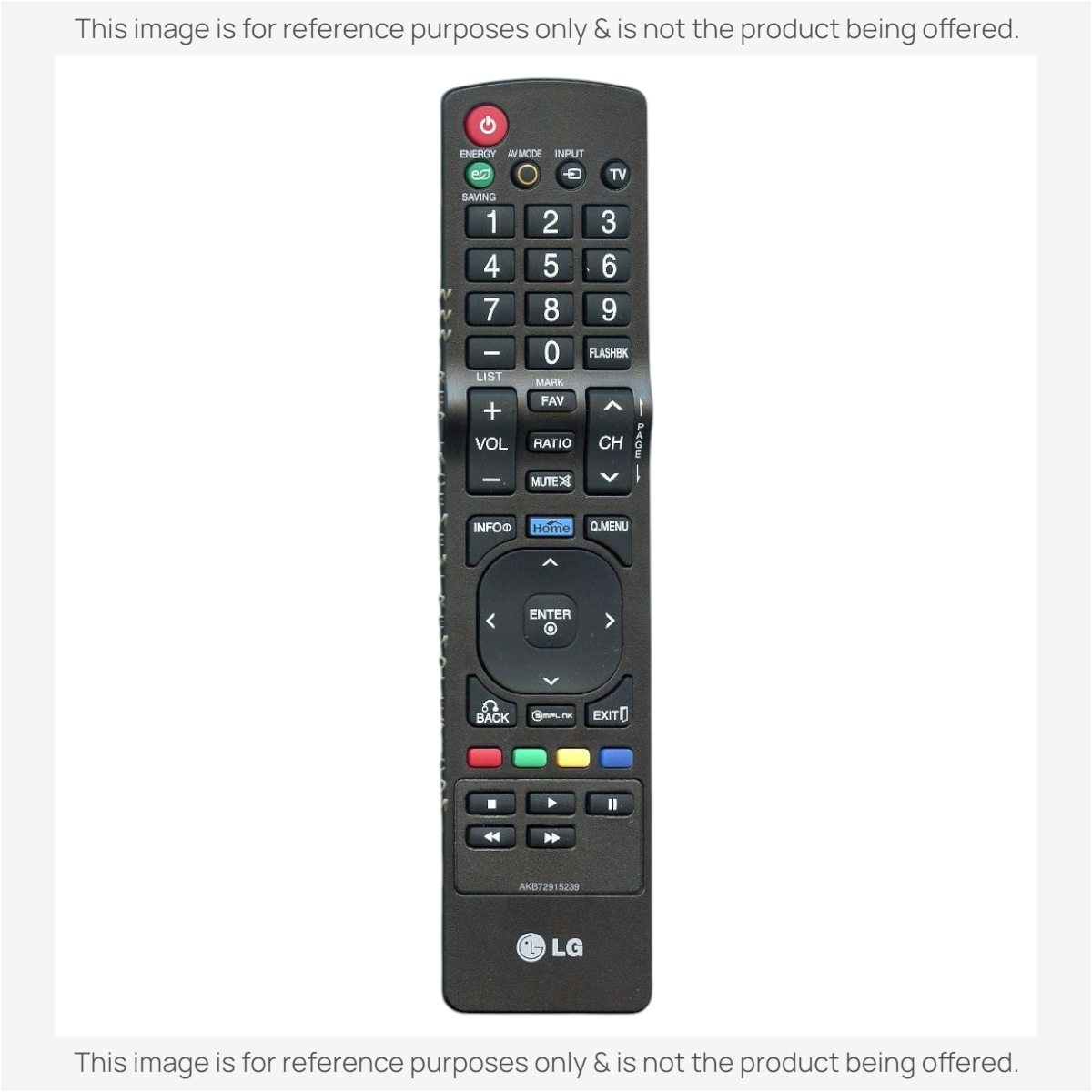 Substitute For LG AKB72915239 TV Remote Control [AKB76040302]