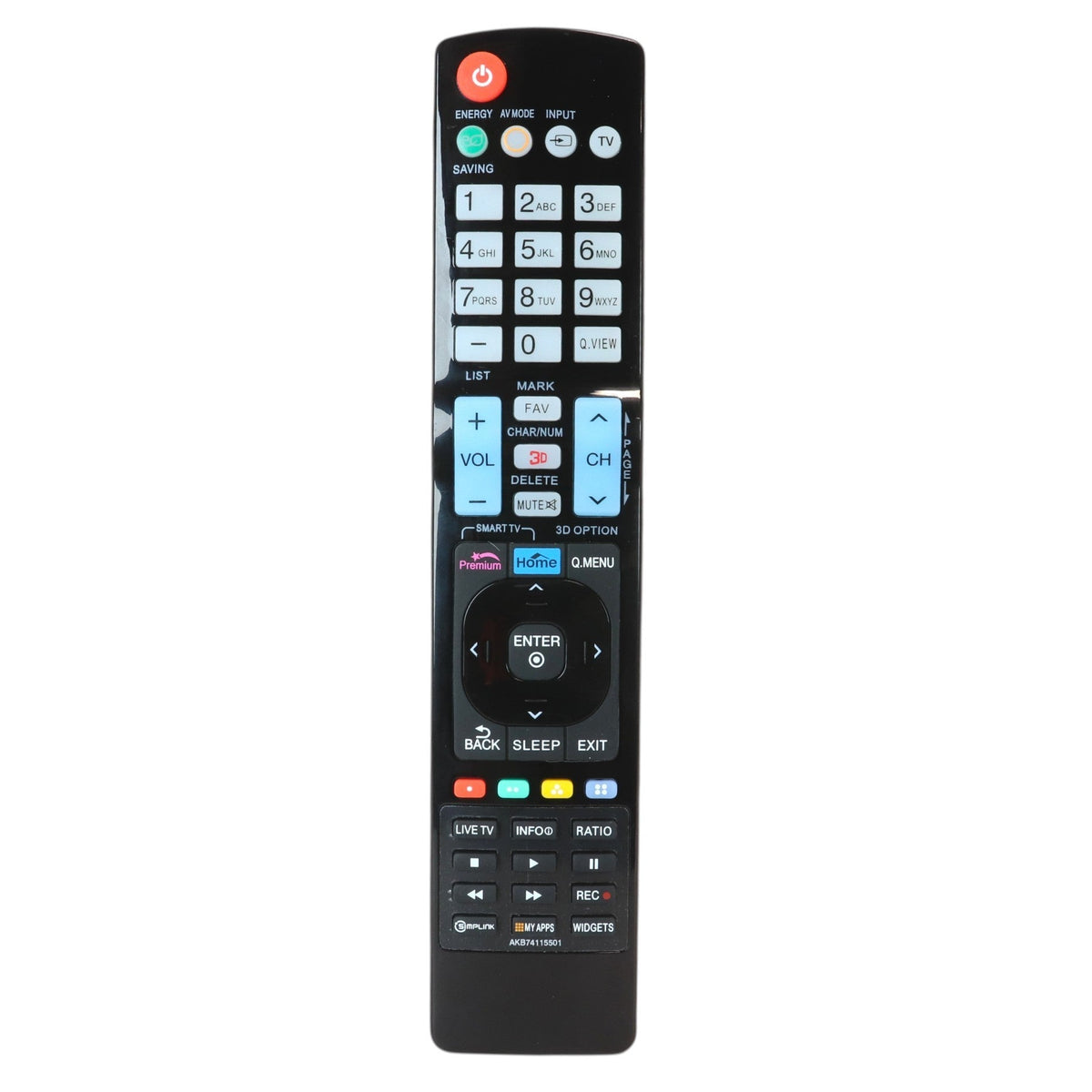 Anderic Substitute For LG AGF76578719 TV Remote Control [RR5501]