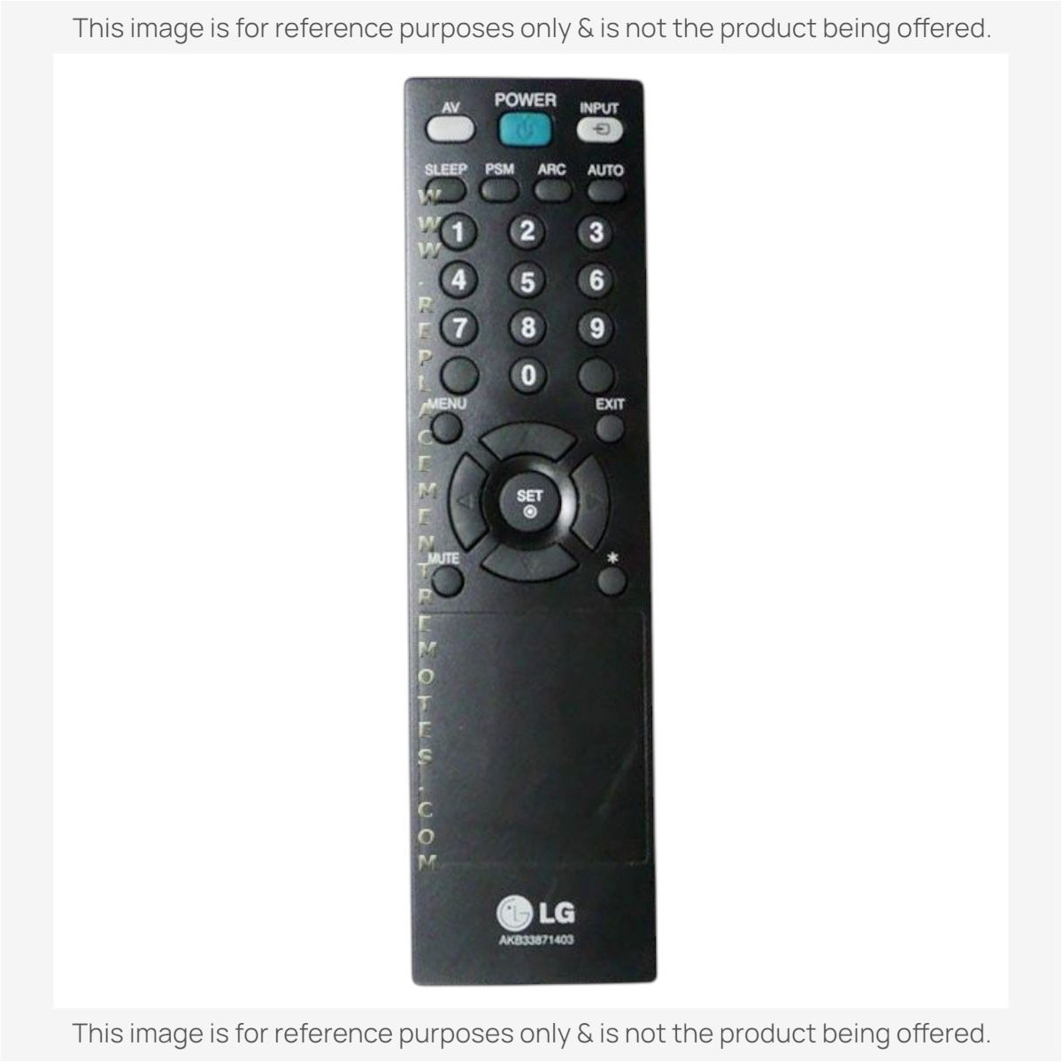 Substitute For LG AKB33871403 TV Remote Control [AKB76040302]