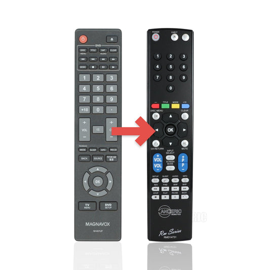 Anderic Substitute for Magnavox NH407UP TV/DVD Remote Control [RMD14731]