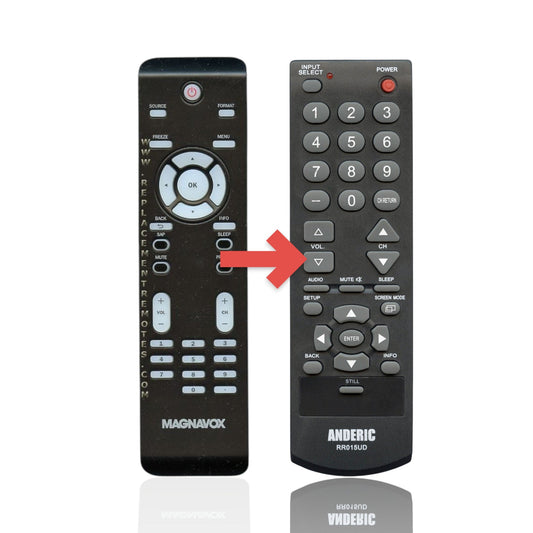 Anderic Substitute For Magnavox NF800UD TV Remote Control [RR015UD]