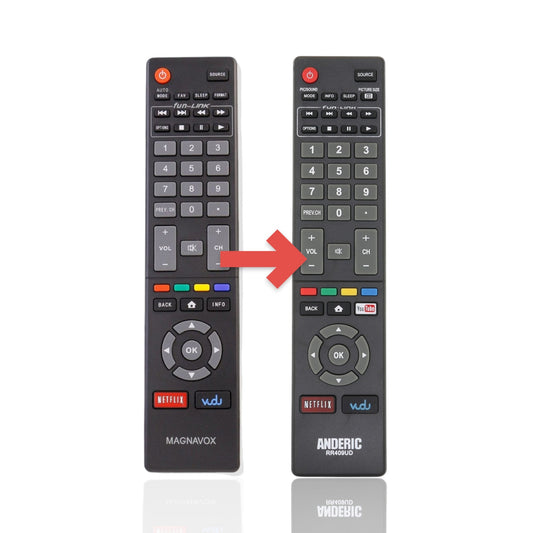 Anderic Substitute for Magnavox NH401UD Smart TV Remote Control [RR409UD]