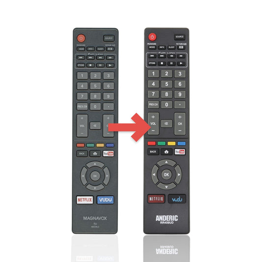 Anderic Substitute for Magnavox NH419UD Smart TV Remote Control [RR409UD]