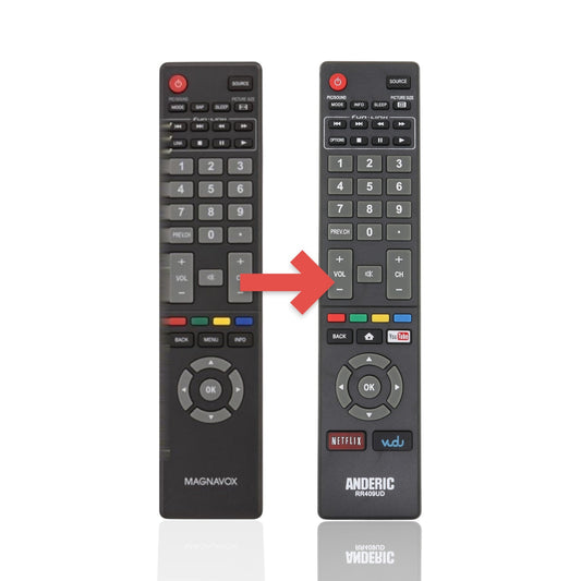 Anderic Substitute for Magnavox NH400UD TV Remote Control [RR409UD]