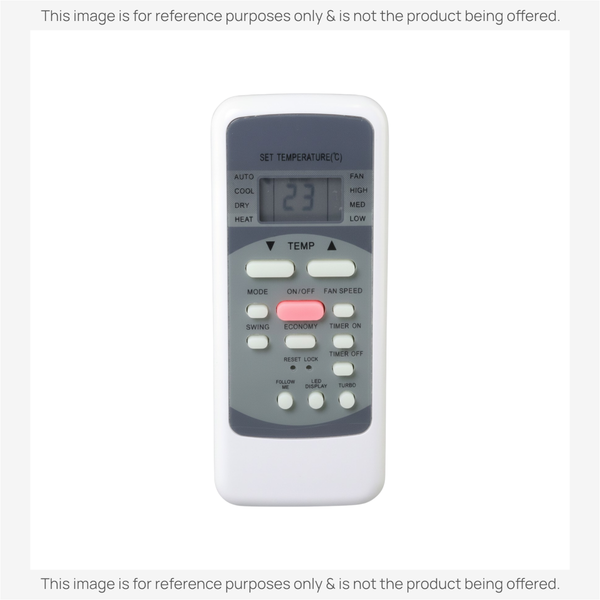 Anderic Substitute for Midea R51I5/BGE Mini Split Air Conditioner Remote Control | LCD Display- 17317000A02500 [KTN828]