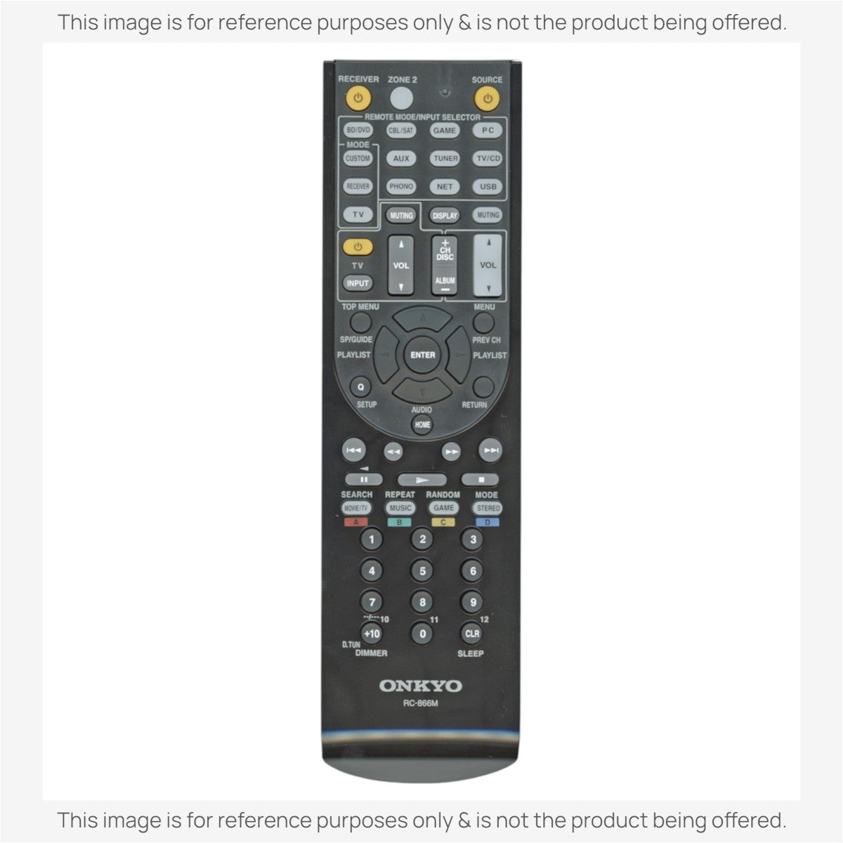 Anderic Substitute for Onkyo RC866M Receiver Remote Control RC-866M [RC865M]