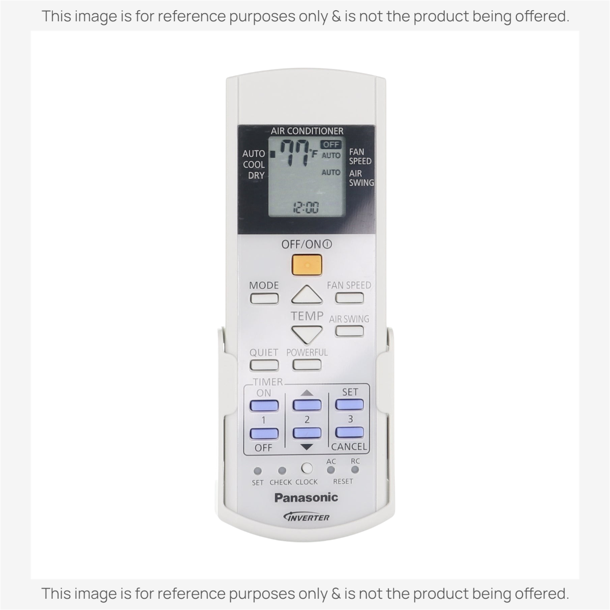 Anderic Substitute for Panasonic A75C3580 Air Conditioner Remote Control CWA75C3580 [KTN828]