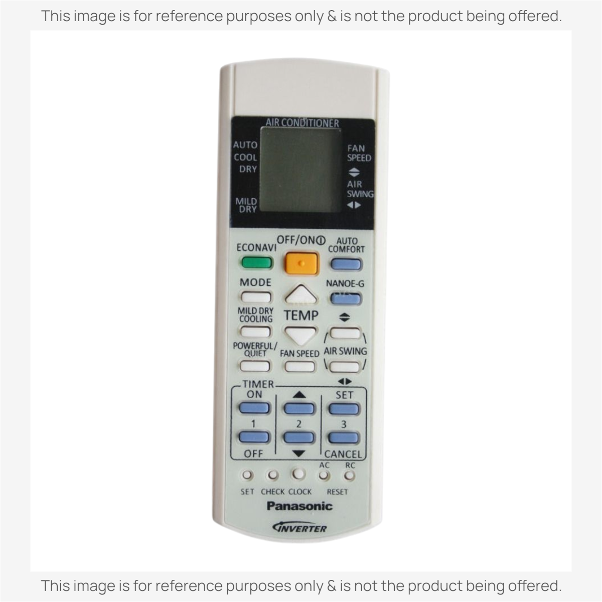 Anderic Substitute for Panasonic A75C2315 Air Conditioner Remote Control [KTN828]