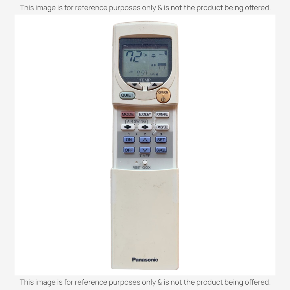 Anderic Substitute for Panasonic A75C2724 Air Conditioner Remote Control [KTN828]