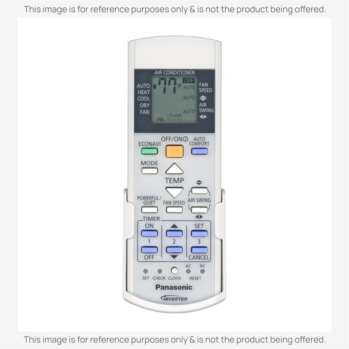 Anderic Substitute for Panasonic A75C4569 with Wall mount Air Conditioner Remote Control [KTN828]