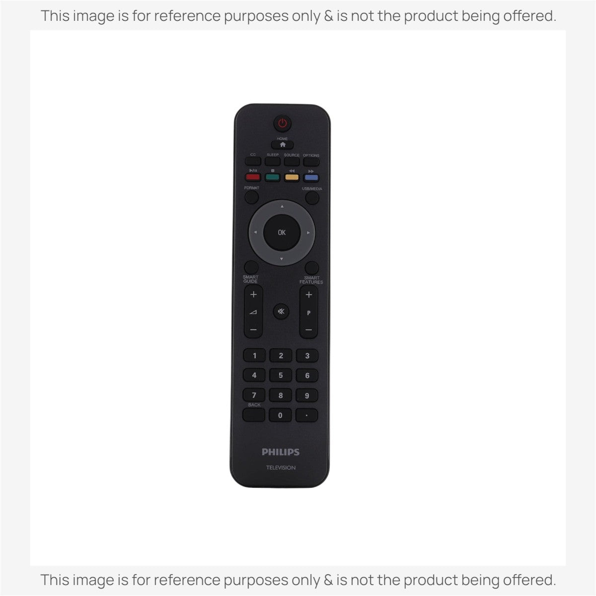 Anderic Substitute For Philips URMT36JHG003 TV Remote Control [RRHG003]