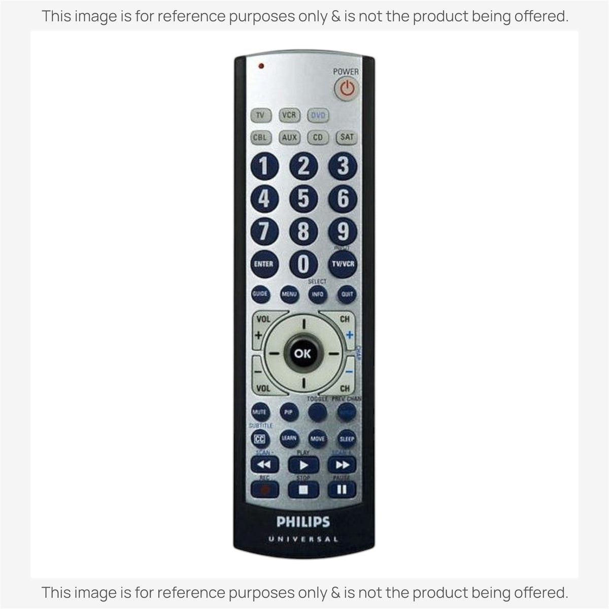 Anderic Substitute for Philips SRU3007/27 Advanced Universal Remote Control [RRU401]
