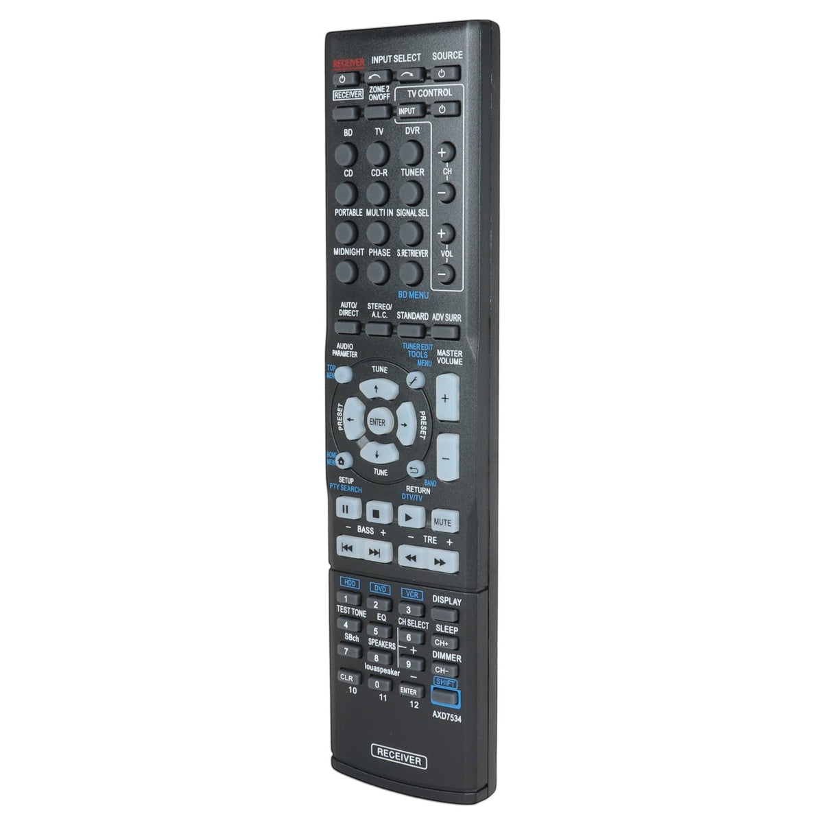 Anderic Substitute for Pioneer AXD7666 A/V Receiver Remote Control [AXD7534]