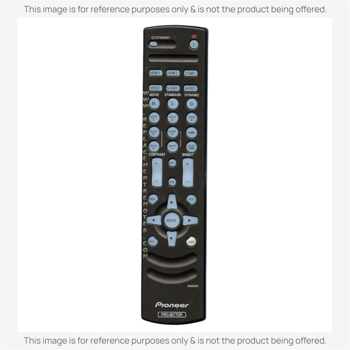 Anderic Substitute for Pioneer AXD1571 Projector Remote Control [RR3720]
