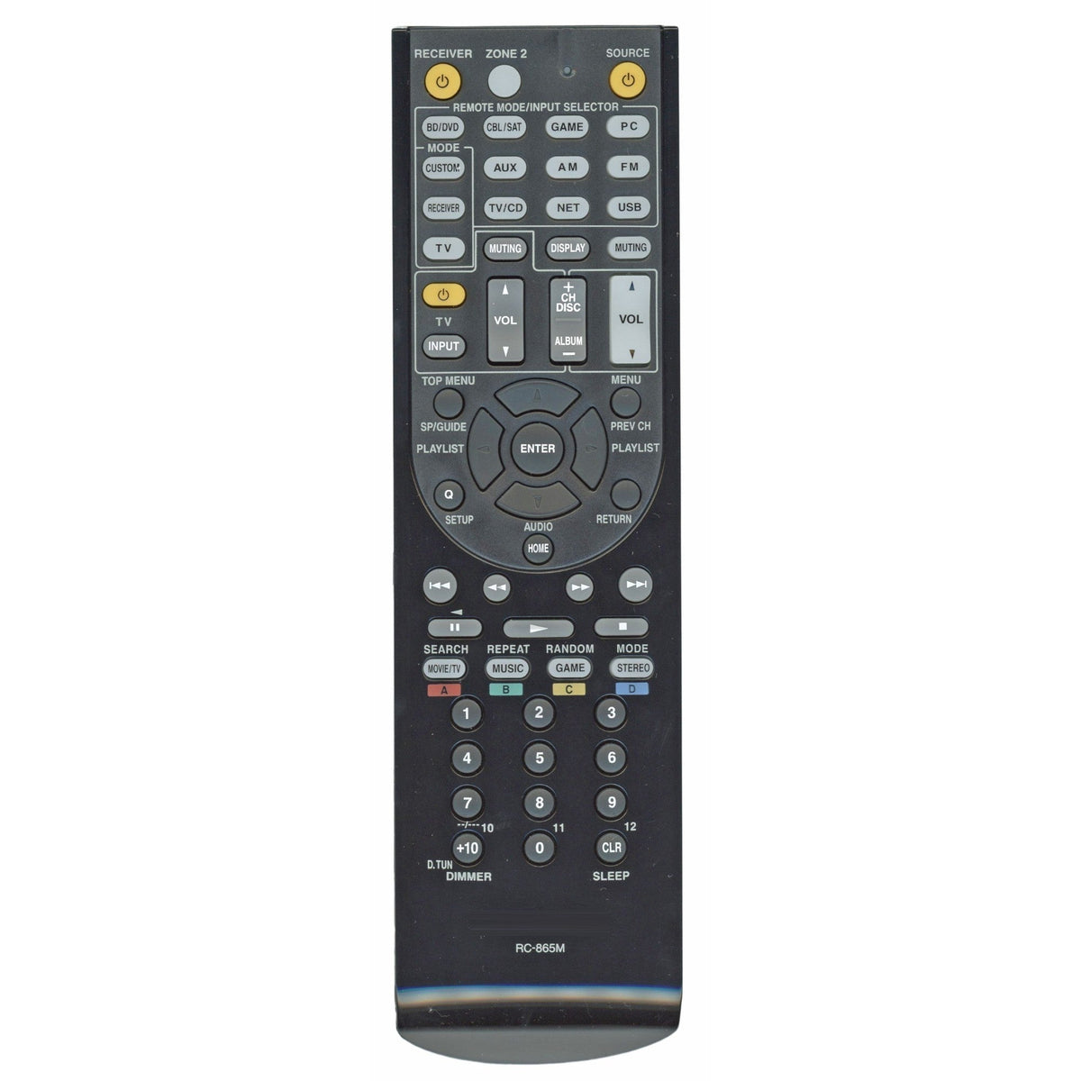 Anderic Substitute for Onkyo RC737M Receiver Remote Control RC-737M [RC865M]