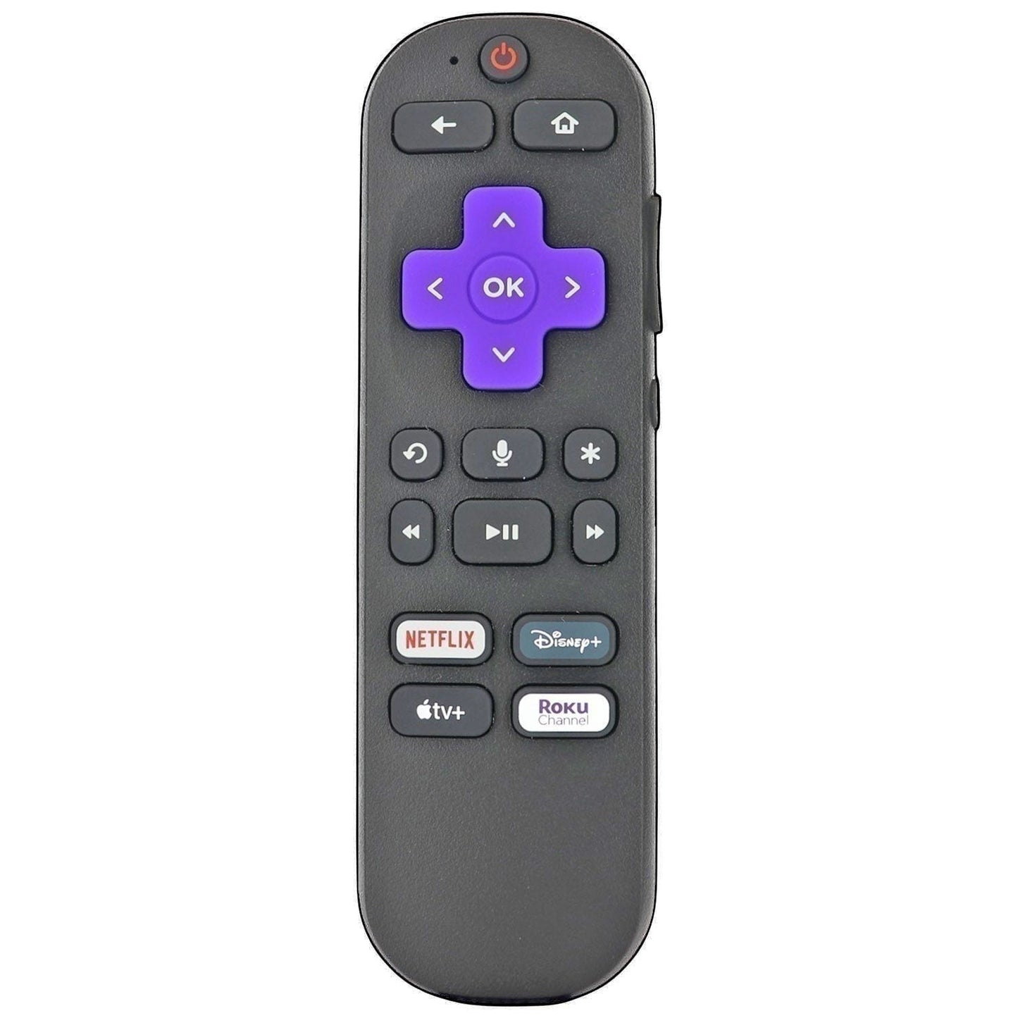 Substitute for Roku RC-36 Streaming Remote Control 3226000107 [RCGZ1, NO HEADPHONE JACK / FAVORITE KEYS]