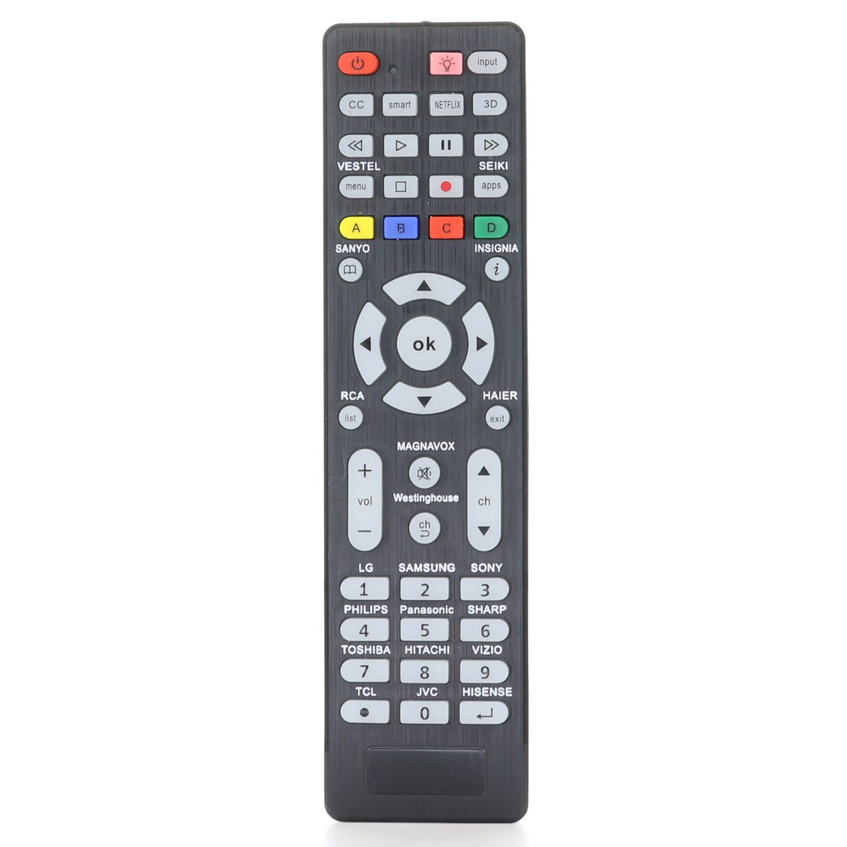 Anderic RR1DTV Universal Smart TV Remote Control with Backlight and Quick Programming for All Brands