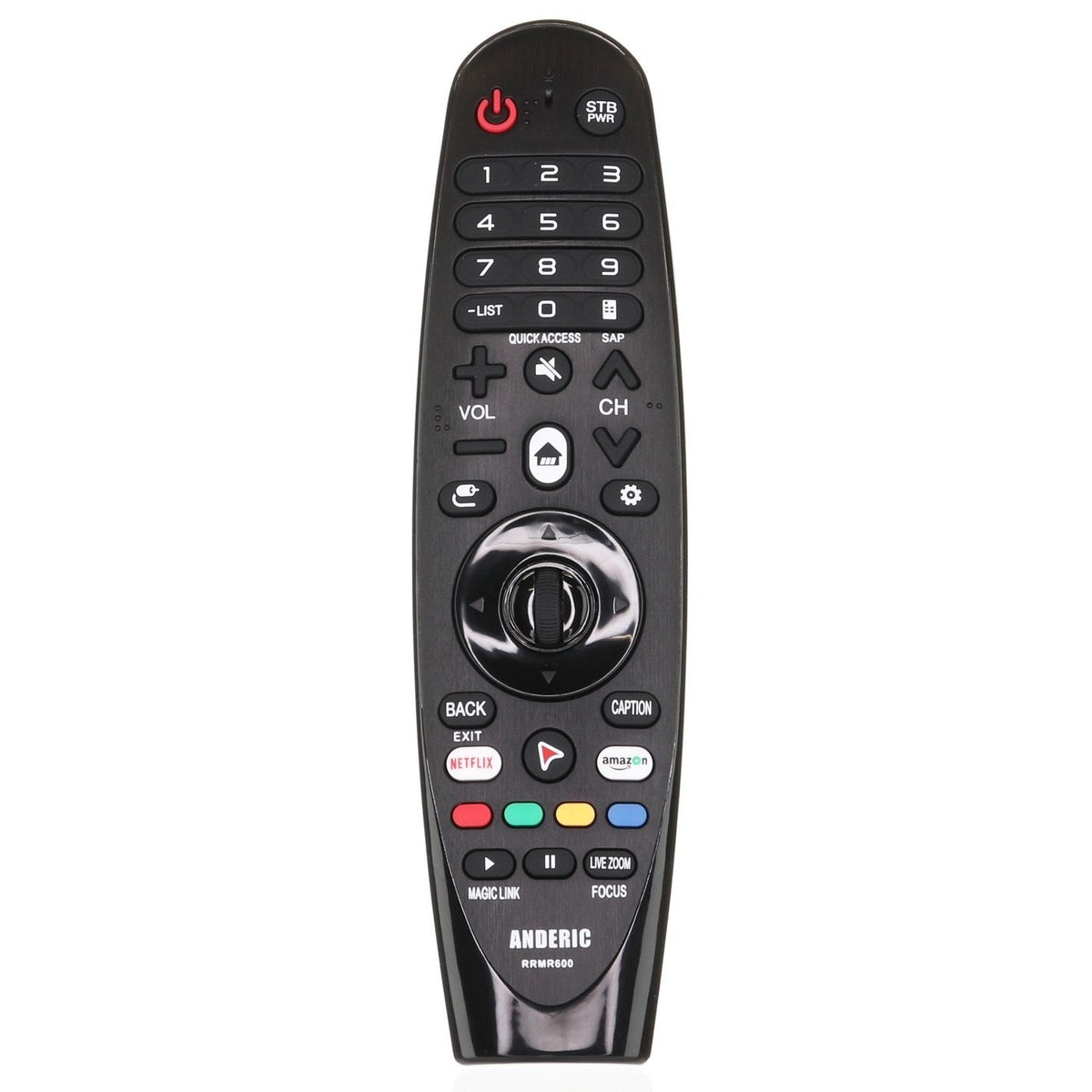 Anderic Substitute For LG AGF76578721 TV Remote Control [RRMR600,NO VOICE]