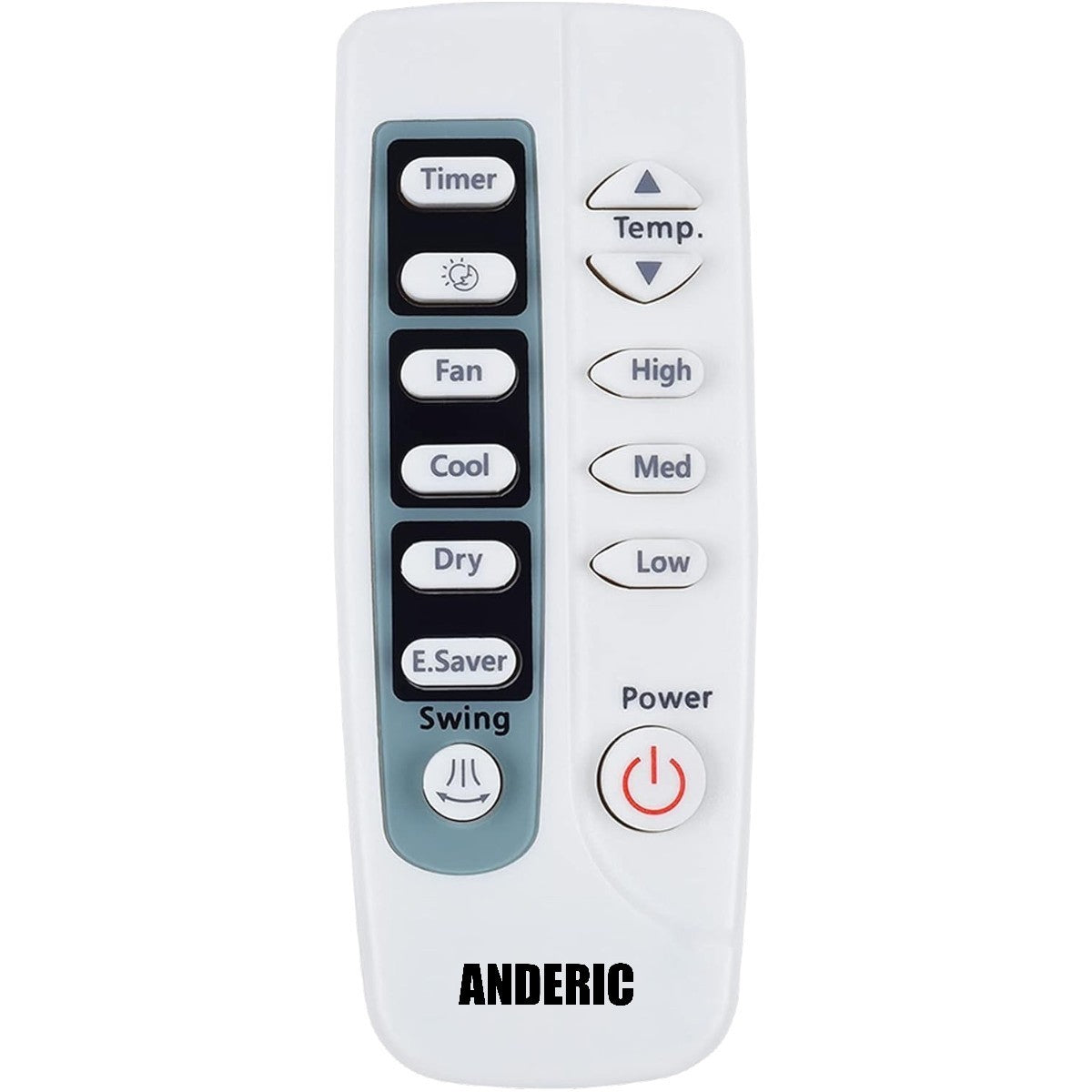 Anderic Substitute for Samsung DB93-03027Q Universal In-Window Air Conditioner Remote Control - DB9303027Q [ARC755]