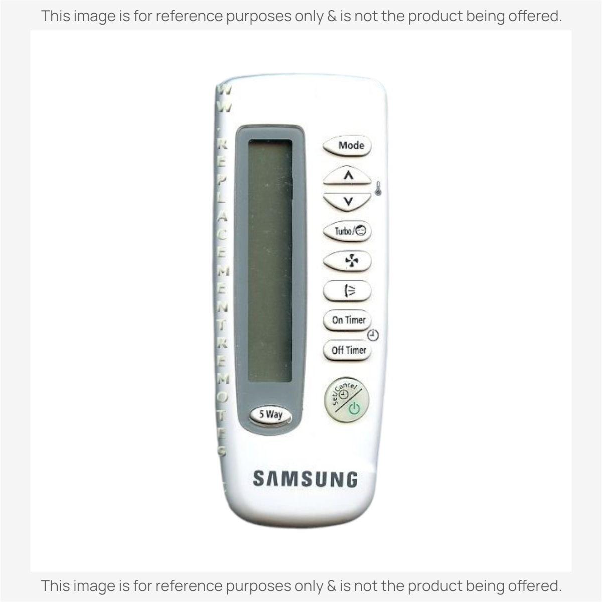 Anderic Substitute for Samsung ARH415 Air Conditioner Remote Control [KTN828]