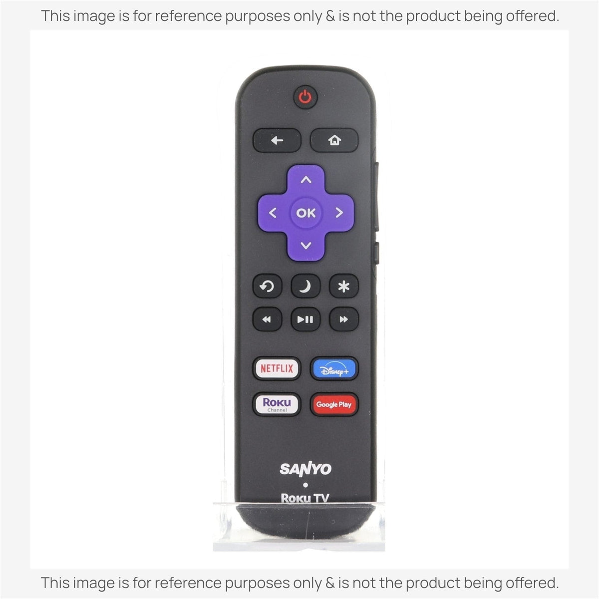 Anderic Substitute for Sanyo URMT21CND021 Roku TV Remote Control [RRLF16]