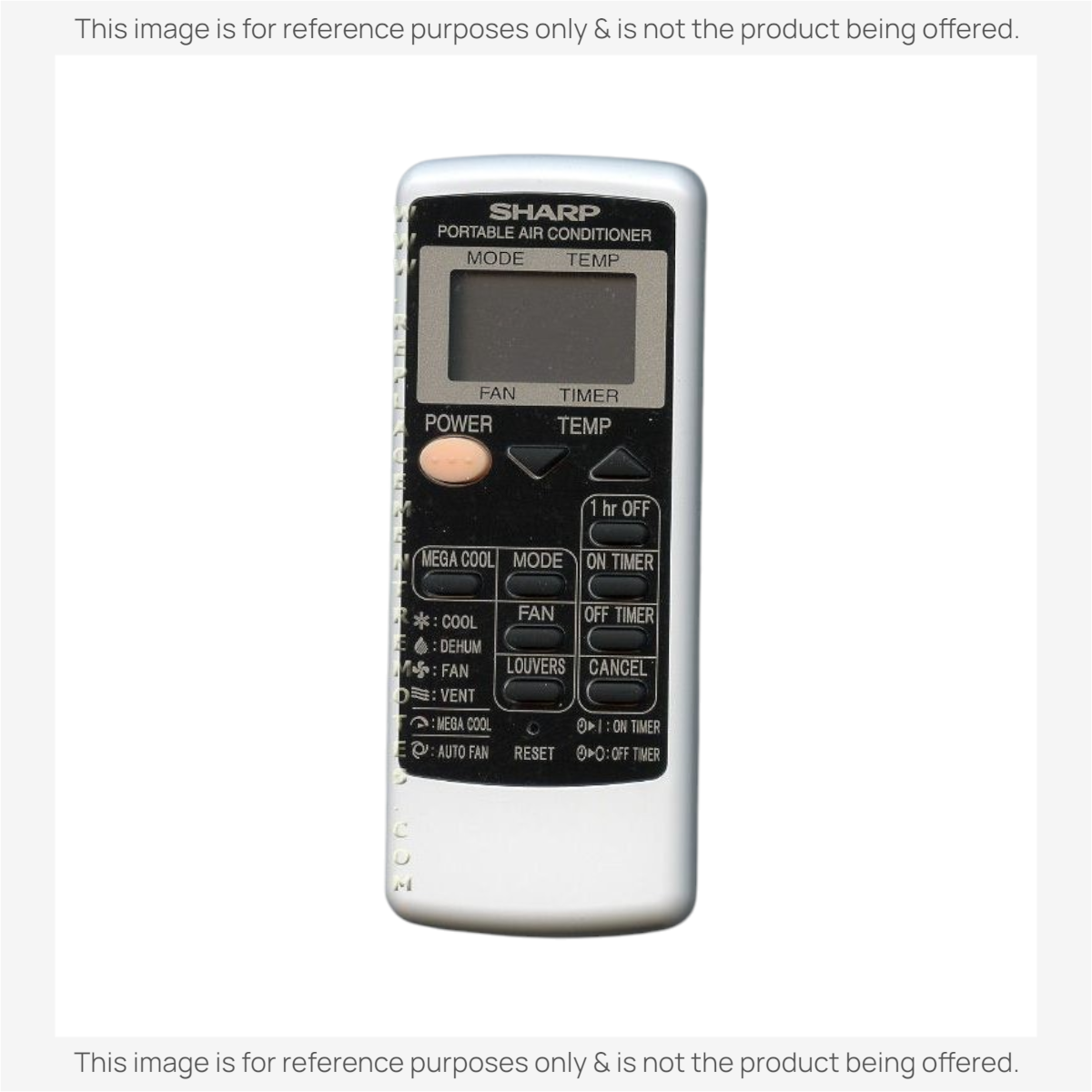 Anderic Substitute for Sharp CRMCA750JBEZ Air Conditioner Remote Control [KTN828]