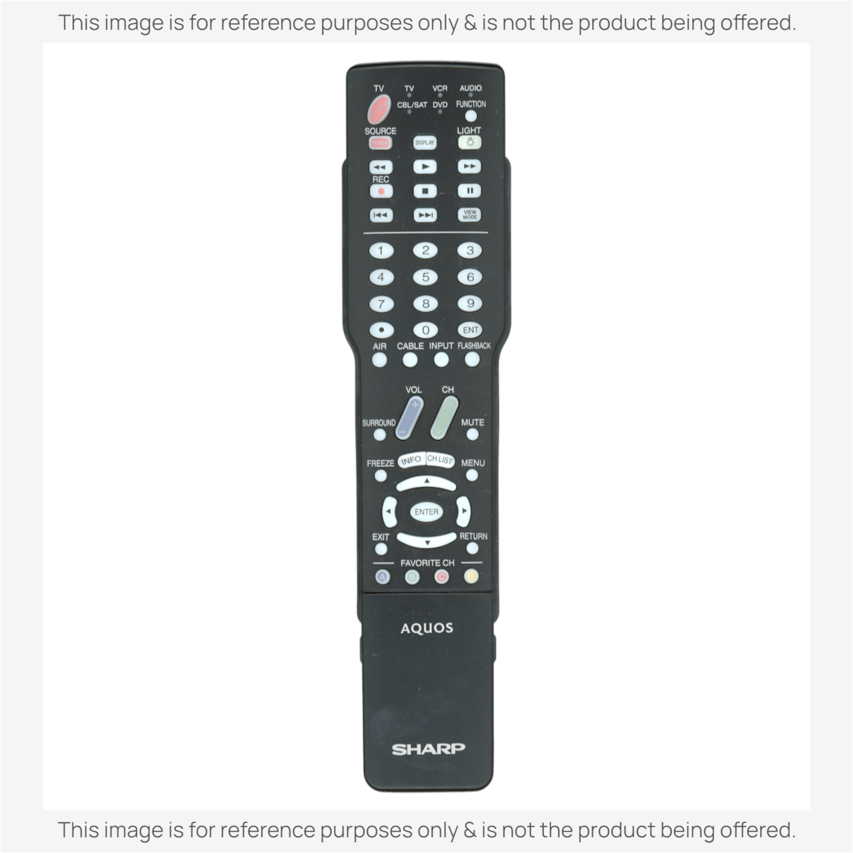 Anderic Substitute for Sharp GA414WJSA TV Remote Control [RRGB118WJSA]