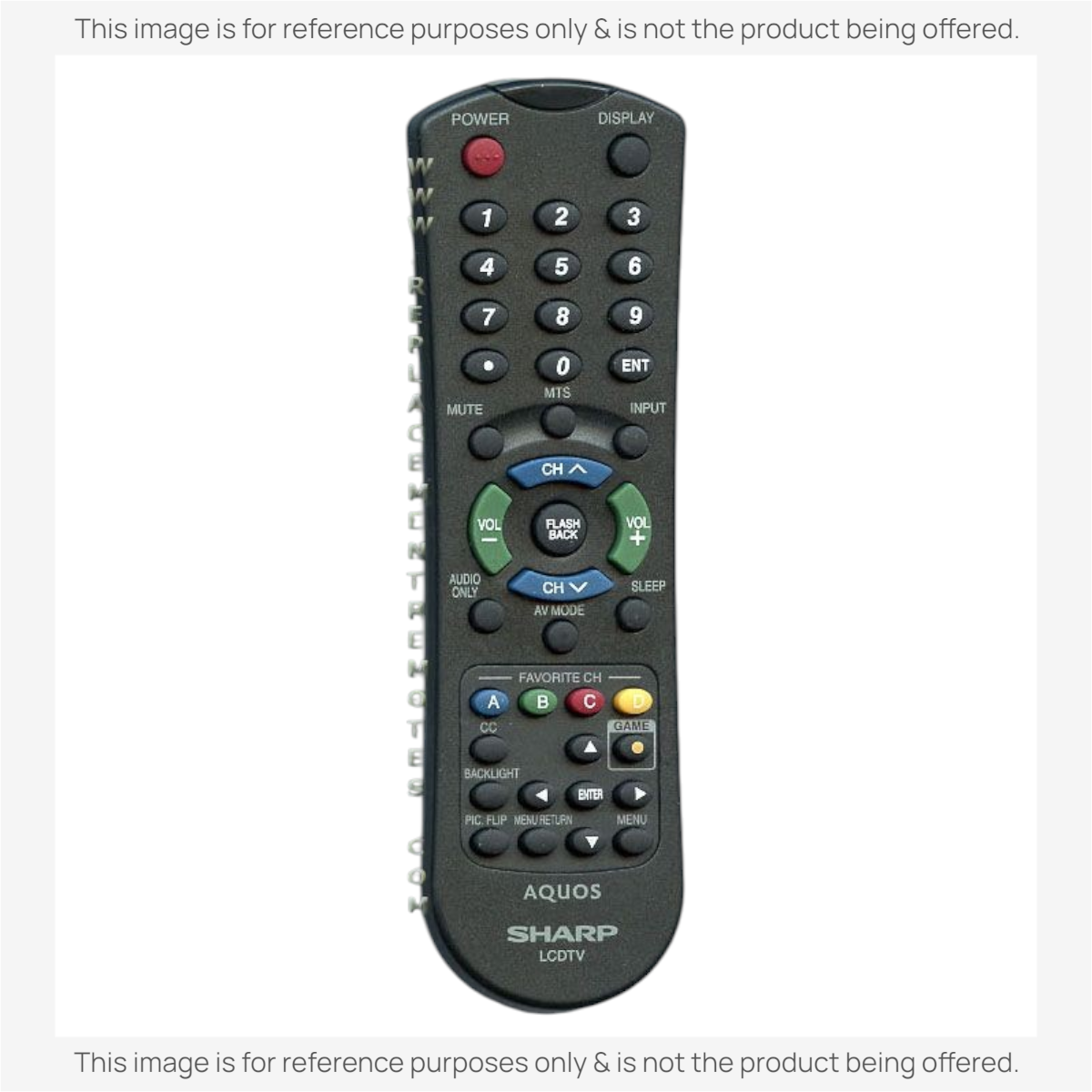 Anderic Substitute for Sharp RRMCGA546WJSA TV Remote Control [RRGB118WJSA]