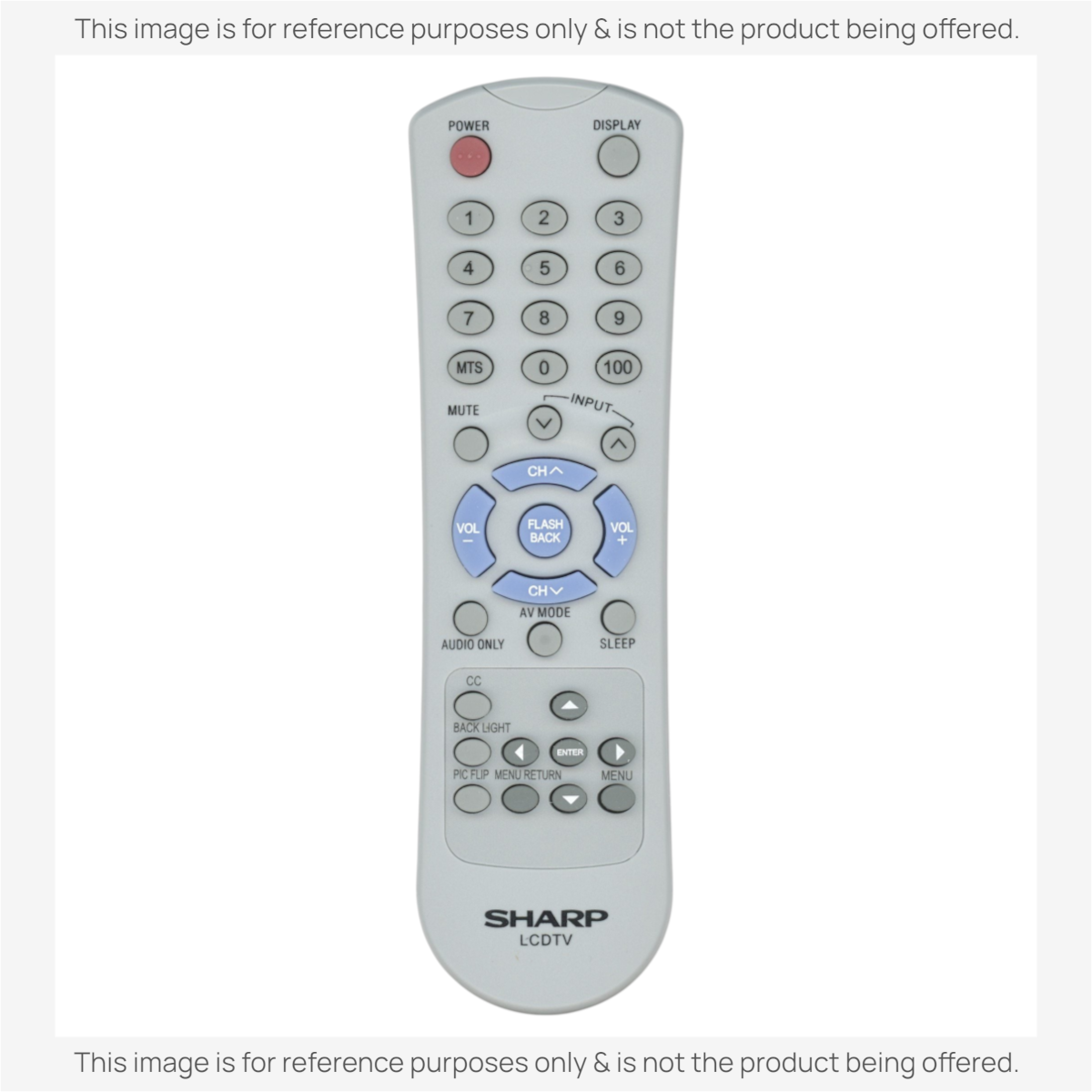 Anderic Substitute for Sharp RRMCGA457WJSA TV Remote Control [RRGB118WJSA]
