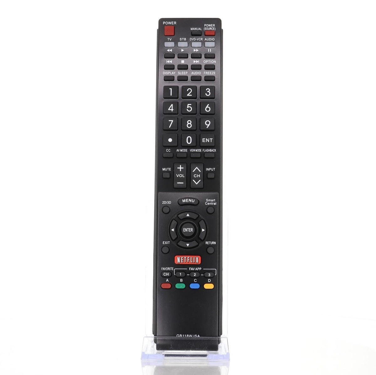 Anderic Substitute for Sharp GA496WJSA TV Remote Control [RRGB118WJSA]