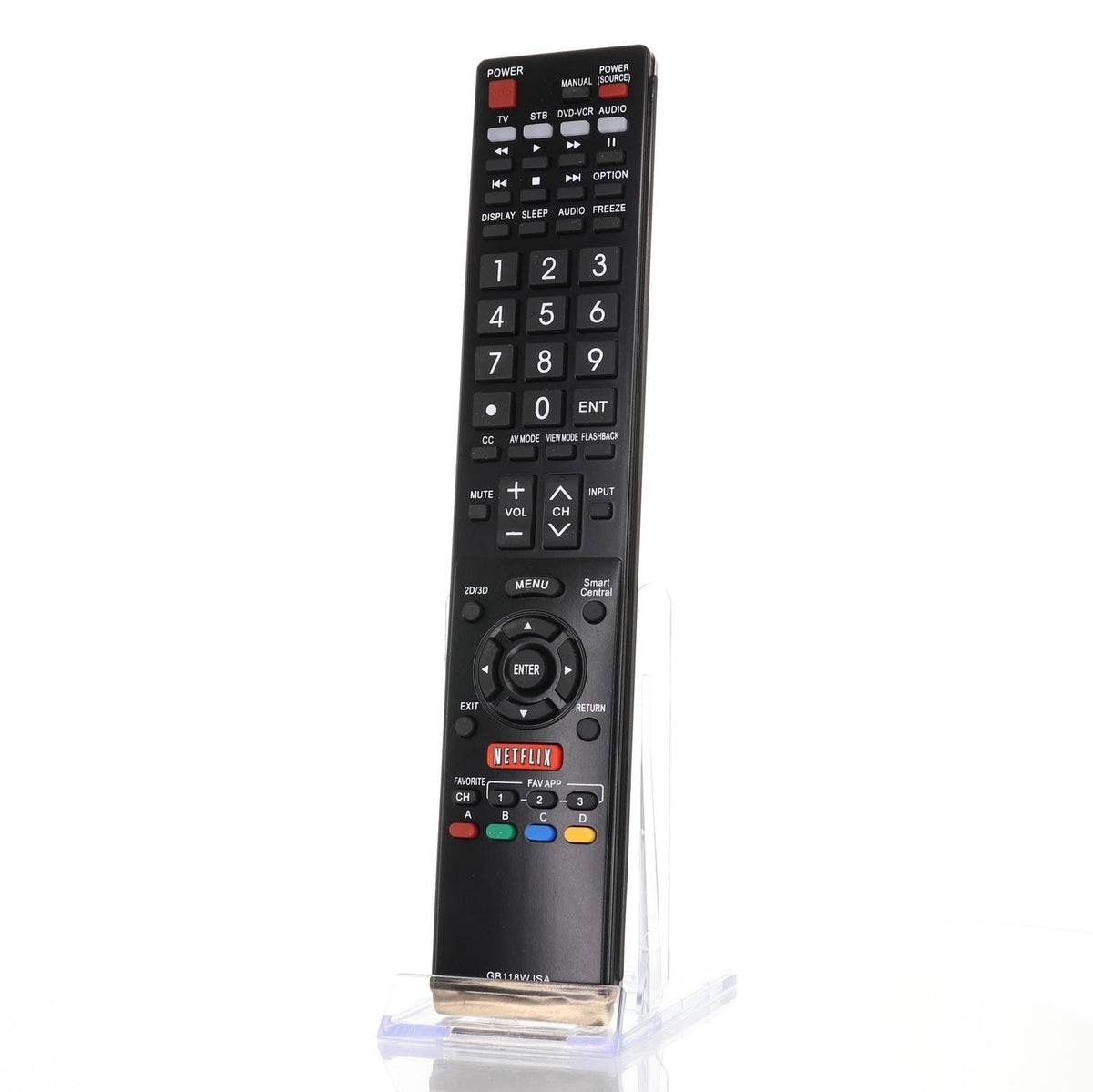 Anderic Substitute for Sharp GA169WJSA TV Remote Control [RRGB118WJSA]