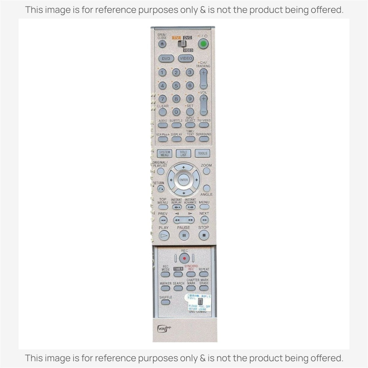 Anderic Substitute For Sony RMT-V505 DVD/VCR Combo Remote Control 147909411 [RMC12249]