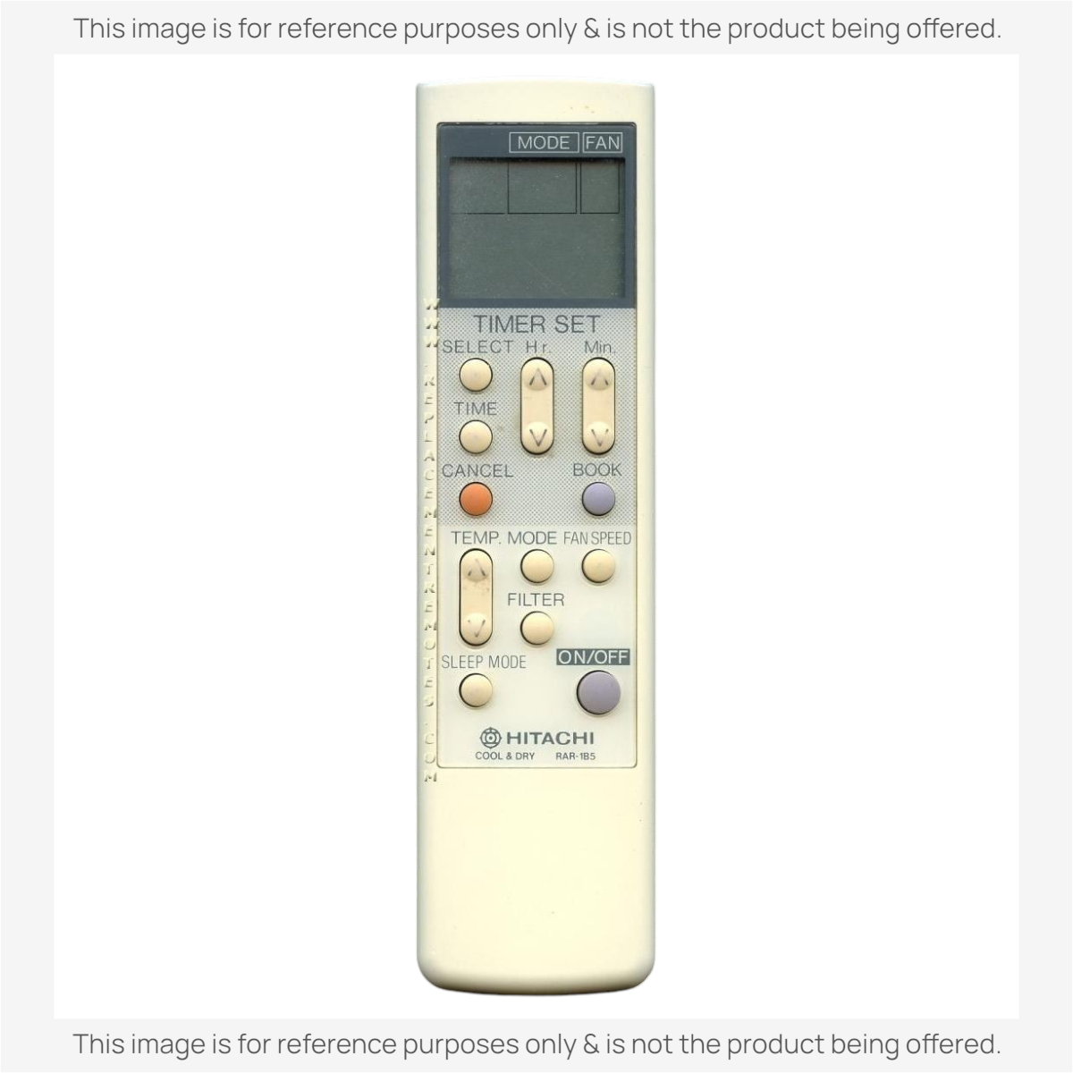 Anderic Substitute for Hitachi RAR1B5 Air Conditioner Remote Control [KTN828]