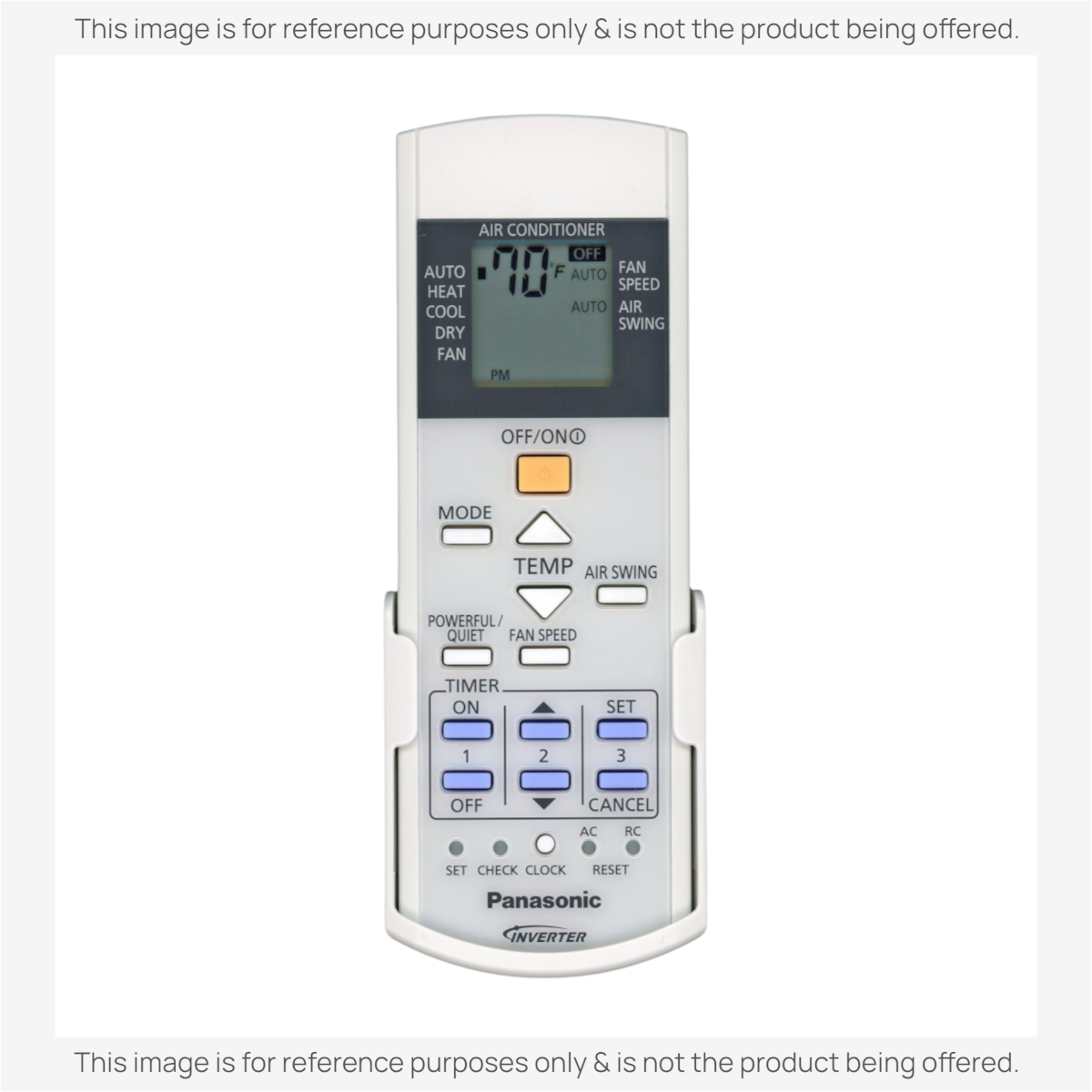 Anderic Substitute for Panasonic A75C4643 Air Conditioner Remote Control [KTN828]