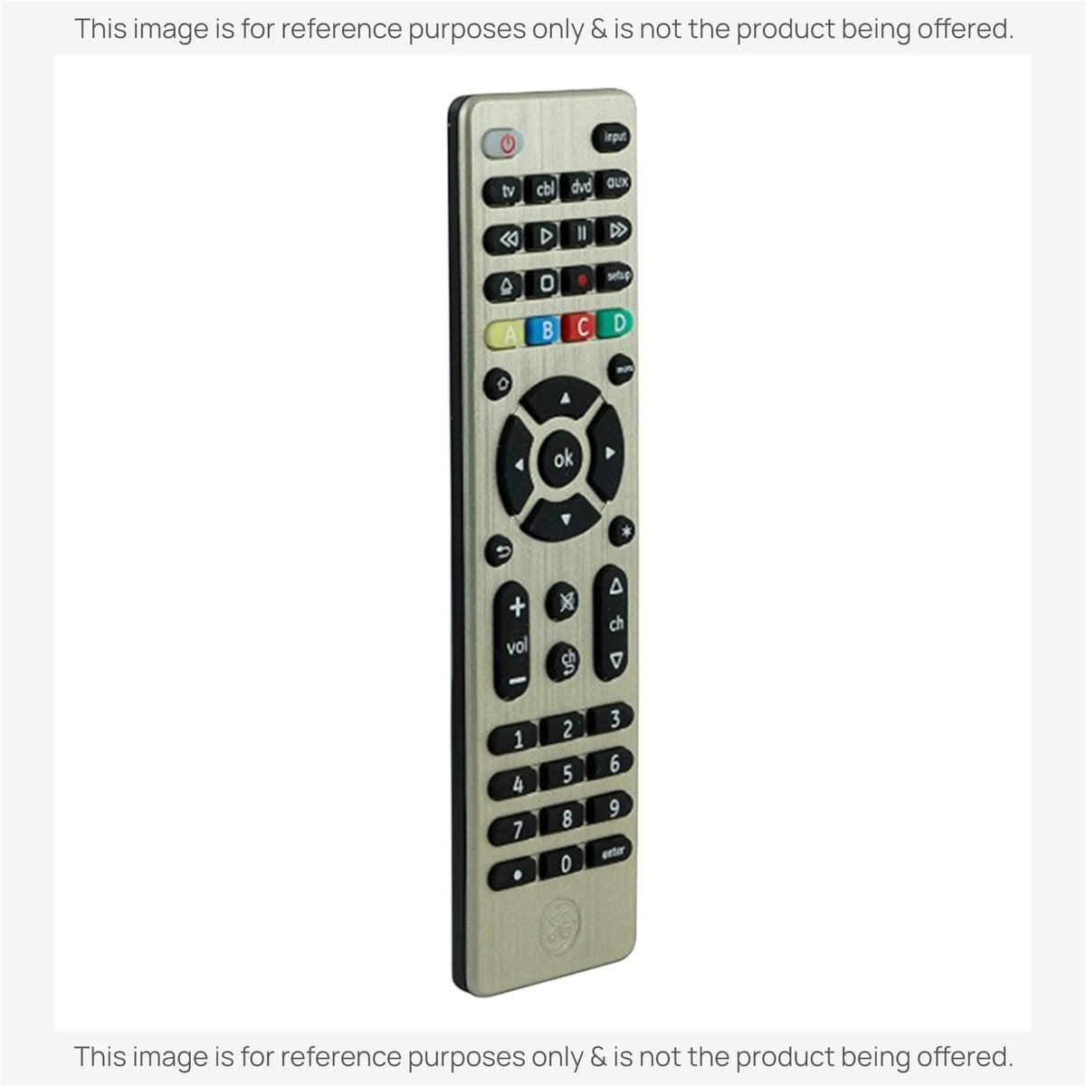 Anderic Substitute for GE 34457 UltraPro Black 4-Device Universal Remote Control [RRU401]