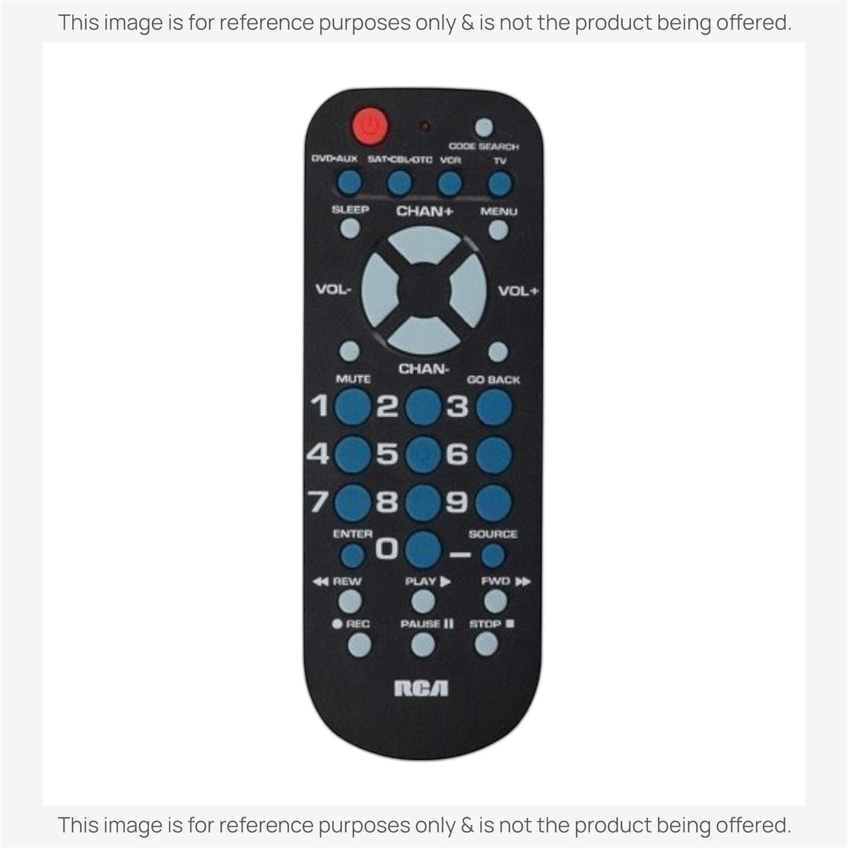 Anderic Substitute for RCA RCR804BR 4-Device Universal Remote Control [RRU401]