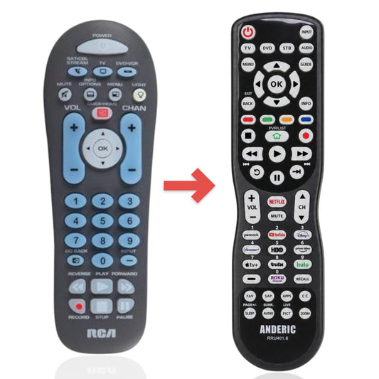 Anderic Substitute for RCA RCR314WZ 3-Device Universal Remote Control [RRU401]