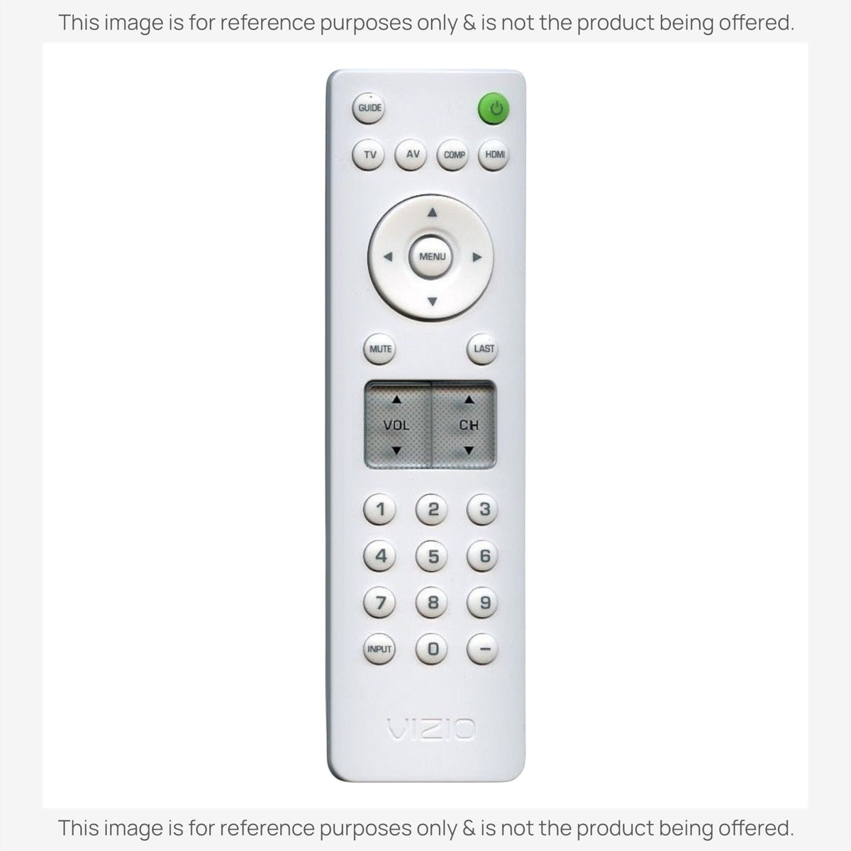 Anderic Substitute for Vizio VR2/GreenWhite TV Remote Control [RR1DTV]