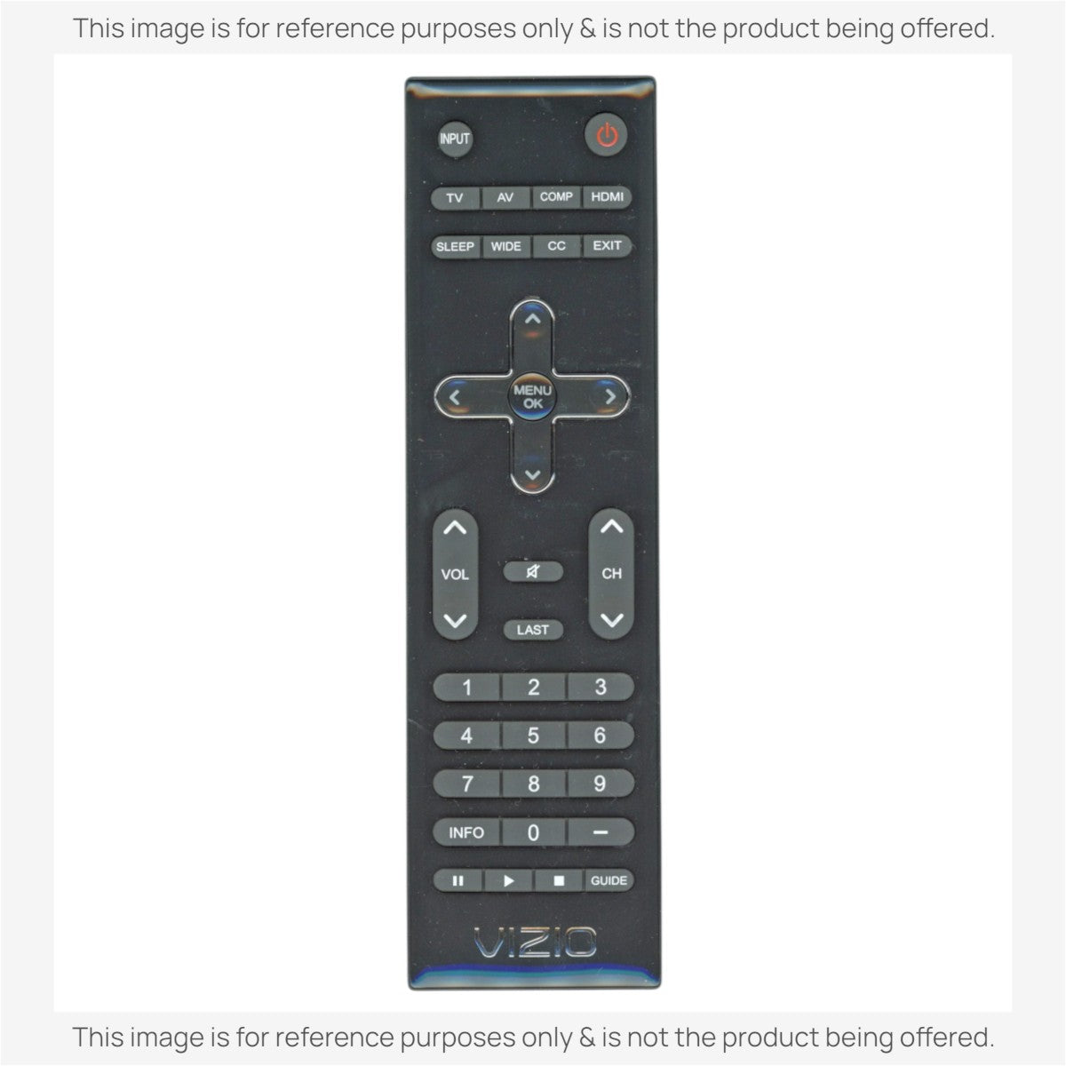 Anderic Substitute for Vizio VR10 Standard TV Remote Control L98GRABD7NEVZJ [VR1]