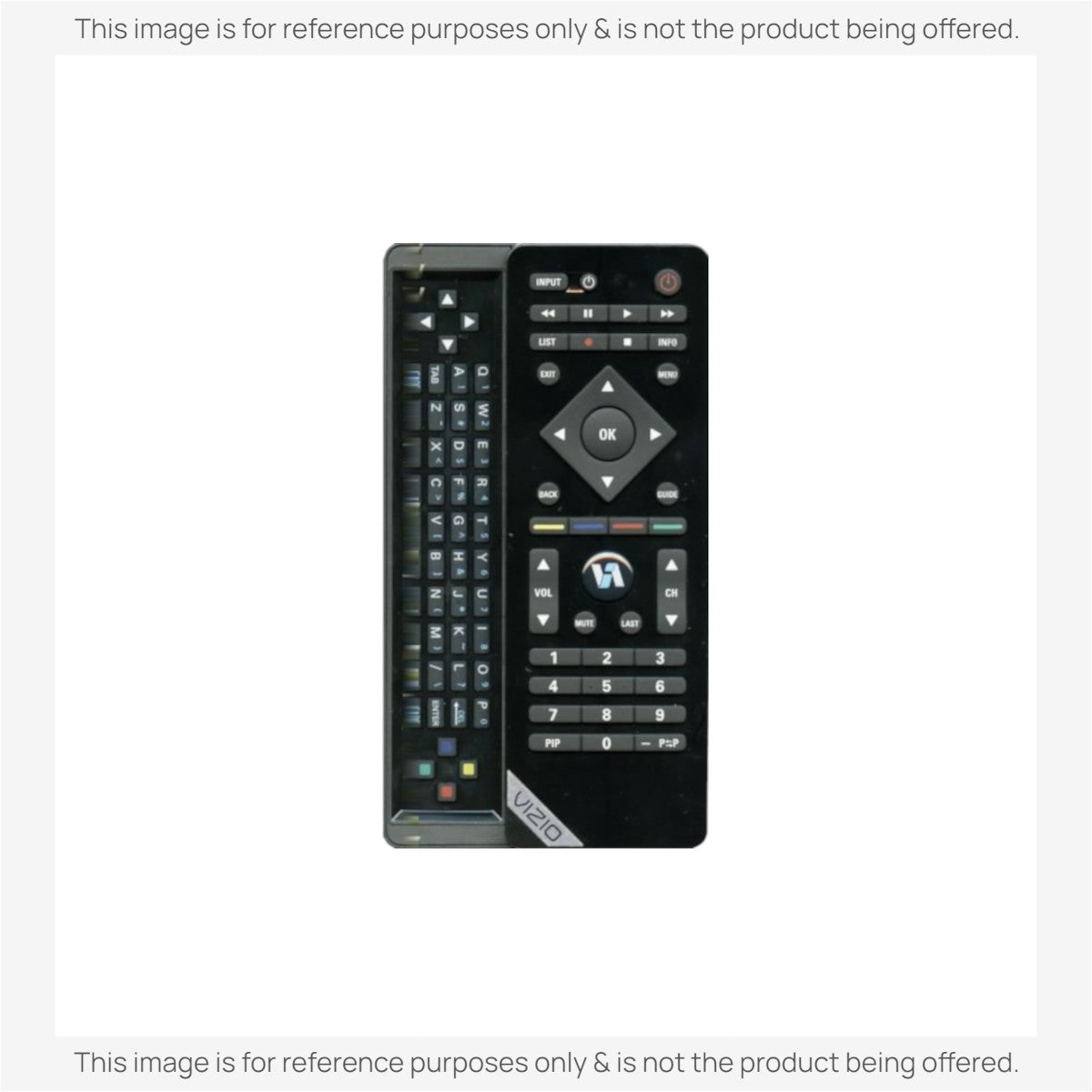 Anderic Substitute For Vizio VUR10 TV Remote Control with QWERTY keyboard [RRXRT303]
