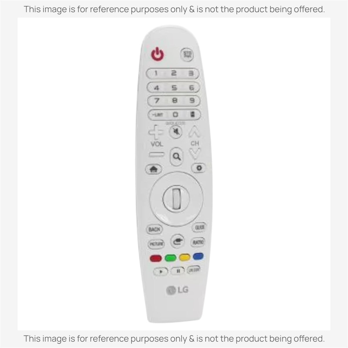 Anderic Substitute For LG AKB75695302 TV Magic Remote Control - White [RR20GA, No Voice]