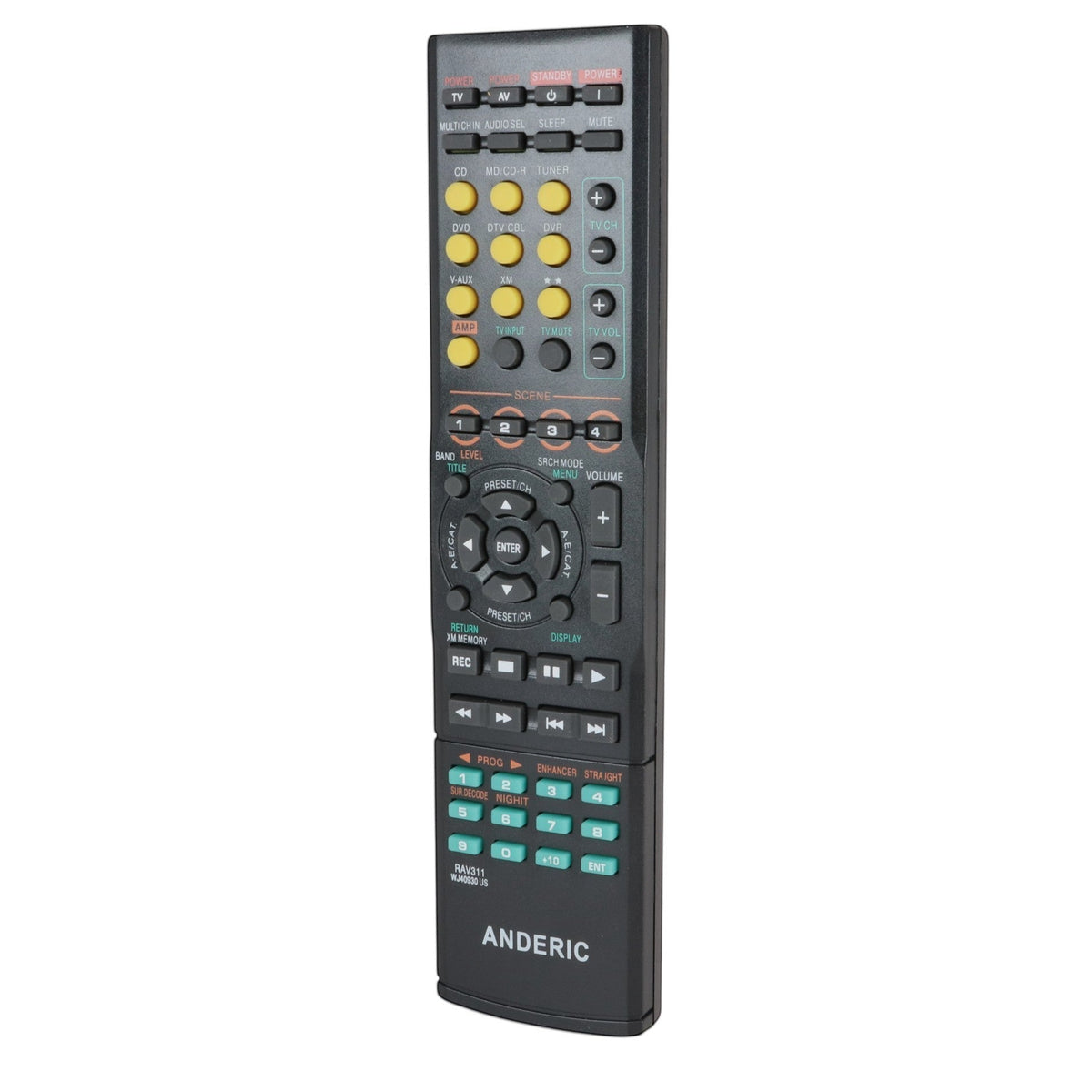 Anderic Substitute For Yamaha RAV322 A/V Receiver Remote Remote Control [RRAV311]